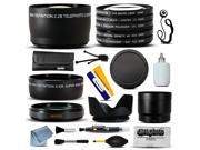 Lenses & Filters Accessories includes Macro + Telephoto + Lens Cap + Hood + CPL UV FLD Filter Set for Canon XF105 XF200 XF205 HFG20 HFG30 HFS11 HFS20 HFS21 HFS3