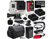 GoPro HD HERO3+ Hero 3+ Silver Edition Camera Camcorder (CHDHN302 CHDHN-302) with Special Edition Essential Accessories Bundle Kit
