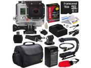 GoPro HD HERO3 Hero 3 Silver Edition Camera Camcorder (CHDHN-301 CHDHN-301) with Special Edition Best Value Accessories Bundle Kit