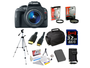 Canon EOS Rebel SL1 DSLR Camera with EF-S 18-55mm f/3.5-5.6 IS STM Lens & 32 GB Advanced Accessory Bundle