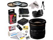 Sigma 10-20mm f/4-5.6 EX DC HSM Autofocus Lens For the Nikon D3100, D3200, D3300, D5100, D5200, D5300 - Includes 77MM 3 Piece Pro Filter Kit (UV, CPL, FLD) + Re
