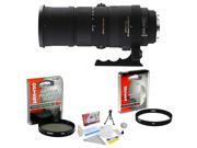 Sigma APO 150-500mm F/5-6.3 DG Telephoto Lens for Canon EOS + Opteka UV Filter + Opteka CPL Filter + Opteka 5 Piece Cleaning Kit
