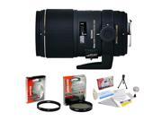 Sigma 150mm f/2.8 DG OS HSM APO Macro Lens for Canon + Opteka UV Filter + Opteka CPL Filter + Opteka 5 Piece Cleaning Kit
