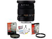 Sigma 17-50mm f/2.8 EX DC OS HSM FLD Autofocus Zoom Lens for Pentax + Opteka UV Filter + Opteka CPL Filter + Opteka 5 Piece Cleaning Kit