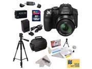 Panasonic Lumix DMC-FZ200 Digital Camera with 3-Inch LCD With Must Have Accessory Kit Includes 32GB High-Speed SDHC Card + Card Reader + Extended Life Battery +