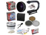 All Sport Accessory Package Kit for Canon ZR960 Camcorder Video Camera includes - 37mm 0.2X Low-Profile 
