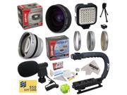 All Sport Accessory Package For All Sony, JVC, Canon, Panasonic & Samsung camcorders that accept 37MM, 34MM, 30.5MM, 30MM & 25MM filters - Kit Includes 0.2X Low