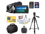 Sony HDR-PJ210 Digital HD Camcorder with Best Value Accessory Kit - Includes 16GB High-Speed SDHC Memory Card + Card Reader + Replacement FV100 4200MAH Li-ion B