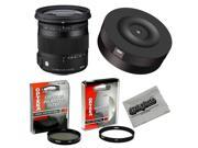 Sigma 17-70mm f/2.8-4 DC Contemporary Macro OS HSM TSC Lens with USB Firmware Lens Dock Kit for Nikon and Opteka High Definition HD II UV & CPL Filter Accessory