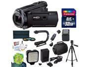 Sony HDR-PJ650 HD Camcorder / Projector with Must Have Accessory Kit Includes 32GB High-Speed Error-Free SDHC Memory Card + SDHC Card Reader + 58MM 3 Piece Pro