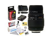 Sigma 70-300mm f/4-5.6 APO DG Macro Motorized Telephoto Zoom Lens For the Nikon D40 D40x D60 D3000 D5000 - Includes 3 Piece Pro Filter Kit (UV, CPL, FLD) + Repl