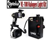 Opteka VL-100 100-Watt Professional Halogen Camcorder Video Light Kit with 12v Rechargeable Battery Pack for Sony NEX-VG10, AX200, FX1000, FX7, FX1, PD150, VX20