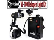 Opteka VL-100 100-Watt Professional Halogen Camcorder Video Light Kit with 12v Rechargeable Battery Pack with the SA-S Adapter for Sony Active Interface Hot Sho