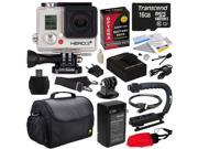 GoPro HD Hero3+ Hero 3+ Silver Edition (CHDHN302) with Best Value Special Edition Bundle Accessory Kit includes - 16GB MicroSD + Battery + Charger + European Ad
