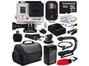 GoPro HD Hero3+ Hero 3+ Black Edition (CHDHX302) with Best Value Special Edition Bundle Accessory Kit includes - 16GB MicroSD + Battery + Charger + European Ada