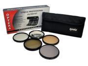 Opteka High Definition II Professional 5 Piece Filter Kit includes UV, CPL, FL, ND4 and 10x Macro Lens For Fuji FinePix S700 Digital Camera