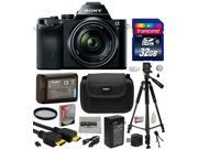 Sony a7K A7 Full-Frame DSLR 24.3 MP Interchangeable Digital Lens Camera with FE 28-70mm f/3.5-5.6 OSS Lens with Must Have Accessories Bundle Kit includes 32GB C