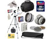 Ultimate Accessory Kit for Canon HF R20 R21 R26 R27 R200 R205 R206 HFR20 HFR21 HFR26 HFR27 HFR200 HFR205 HFR206 Video Camera Camcorder Includes - 32GB High-Spee