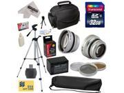 Ultimate Accessory Kit for Sony CX110, CX115, CX130, CX150, CX160, CX300, CX350, CX350V, CX360, CX360V, CX580, CX580V Video Camera Camcorder Includes - 32GB Hig