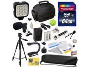 Advanced Accessory Kit for Canon HF R20 R21 R26 R27 R200 R205 R206 HFR20 HFR21 HFR26 HFR27 HFR200 HFR205 HFR206 Video Camera Camcorder Includes 64GB High Speed