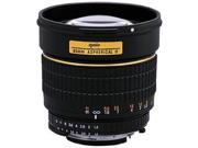 Opteka 85mm f/1.8 Manual Focus Aspherical Medium Telephoto Lens For NIKON D1 D1X D1H D2X D2Xs D2H D2Hs D3 D3X D3s D100 D200 D300 D300S D700 D7000 D7100 D3000 D3