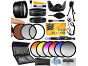 25 Piece Advanced Lens Package For The Sony DSC-RX10 HVR-V1U HVR-V1N HDR-FX7 HVR-V1N Digital Cameras Includes 0.43X HD2 Wide Angle Panoramic Macro Fisheye Lens