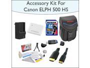 Advanced Accessory Kit With 16GB SDHC High Speed Memory Card, High Capacity NB-6L Replacement Battery, Vanguard Sydney-6B Compact Digital Camera Bag, 5 Foot Gol