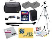 47th Street Photo Best Value Point & Shoot Ultimate Accessory Kit for Canon PowerShot G15 G16 G1 X Digital Camera Includes 2 Extended Replacement NB-10L Battery