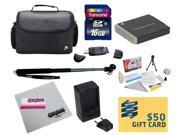 47th Street Photo Best Value Point & Shoot Essentials Accessory Kit for Canon PowerShot SX170 IS SX280 IS S120 Digital Camera Includes Extended Replacement NB-6
