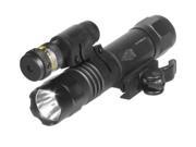 Leapers Inc. UTG Accushot Flashlight Fits Picatinny LED Weapon Flashlight with Adjustable Red Laser 400 Lumen wi