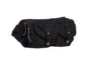 Vagabond Traveler Stylish 10in. Canvas Waist Fanny Pack