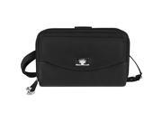 Travelon Safe ID Accent Double Zip Clutch Wallet