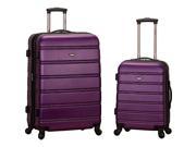 Rockland Luggage Melbourne 2 Pc Expandable ABS Spinner 