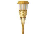 Moonrays 91206 Solar Powered Bamboo Party Torch