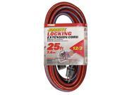 PRIME KCPL507825 Locking Outdoor Extension Cord 25 Foot