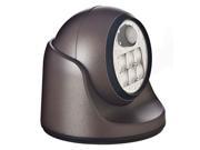 Fulcrum 20031 107 6 LED Wireless Motion Sensor Indoor Outdoor Porch Light Bronz