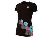 UPC 703051003418 product image for Pearl Izumi 2013 Women's Short Sleeve T-Shirt - 61221201 (Black/Black Fleurette  | upcitemdb.com