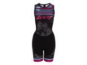 Zoot Sports 2014/15 Women's Performance Tri Team Back Zip Racesuit - Z1406014 (beet/splash - Xs)
