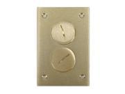 Floor Box Cover Plate Duplex Brass