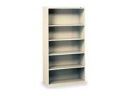 Welded Steel Bookcase H 66 4 Shelf Gray