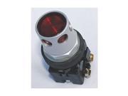 Illum Pushbutton, Red, 120v