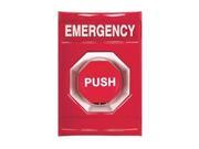 Emergency Push Button Turn To Reset Red