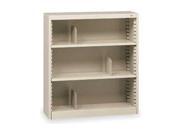 Bookcase Steel 2 Shelves Putty