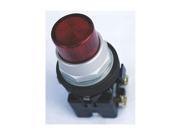 Illum Pushbutton, Red, 120v
