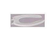 Toilet Seat Elongated Open Front White