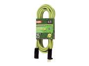 Extension Cord 25ft 14 3 15A SJOW Green