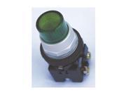 Illum Pushbutton, Green, 120v