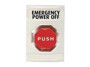 Emergency Power Off Push Button White