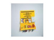 Safety Lockout Tagout Center Red Wht