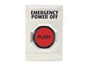 Emergency Power Off Button Illuminated